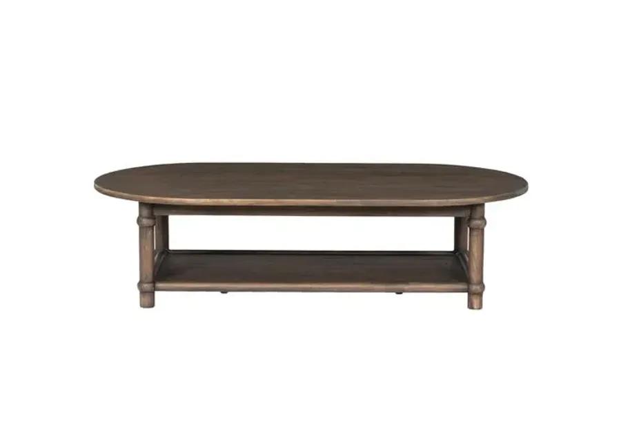 Charnes Coffee Table - Antique Belgium Bleach - Amber Lewis x Four Hands - Brown