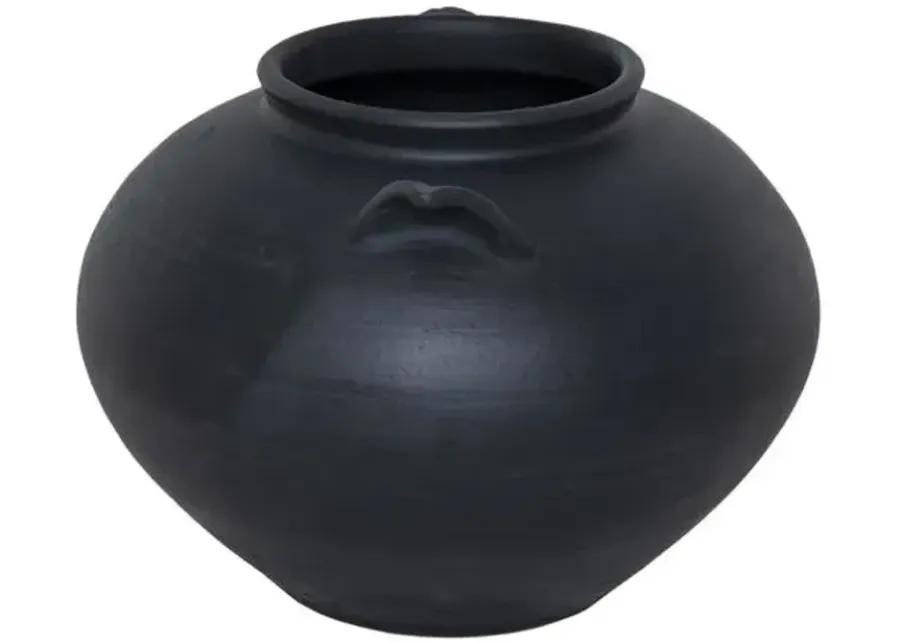 Civita Terracotta Vase - Amber Lewis x Four Hands - Black