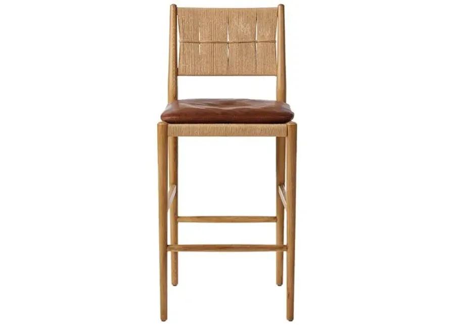 Dara Bar Stool - Amber Lewis x Four Hands - Brown