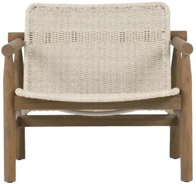 Dume Outdoor Teak Lounge Chair - Amber Lewis x Four Hands - White