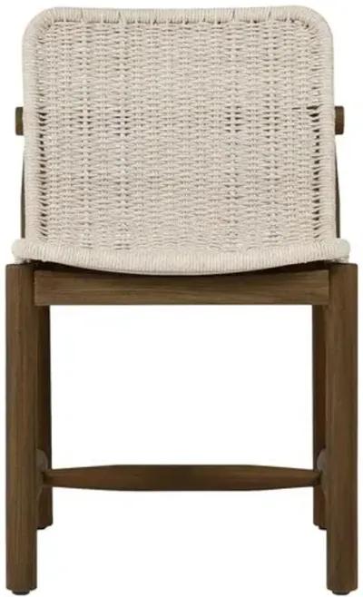 Dume Outdoor Teak Dining Chair - Amber Lewis x Four Hands - White