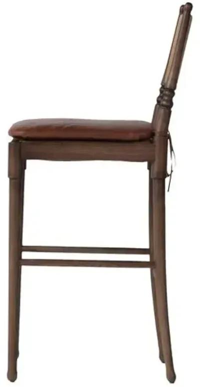 Fayth Bar Stool - Amber Lewis x Four Hands - Brown