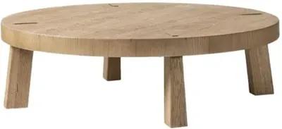 Sadira Round Oak Coffee Table - Amber Lewis x Four Hands - Brown