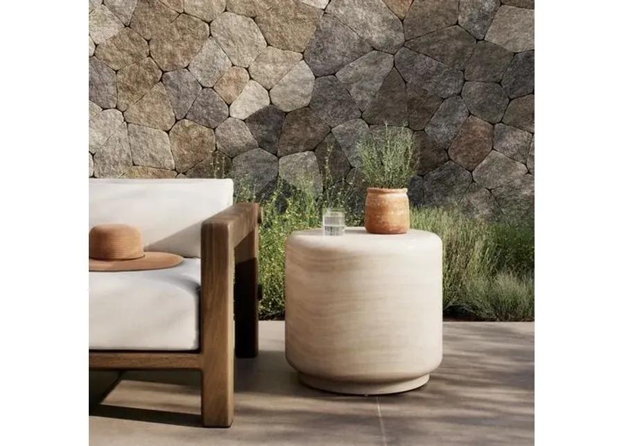 Venetia Outdoor End Table - Amber Lewis x Four Hands - Beige