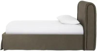 Wyndham Linen Slipcover Bed - Amber Lewis x Four Hands - Green