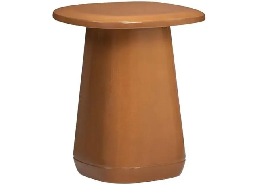 Orlie Indoor/Outdoor Side Table - Tulsi Home - Brown