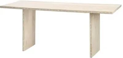 Sama Rectangular Dining Table - White Patina - Jamie Young Co.