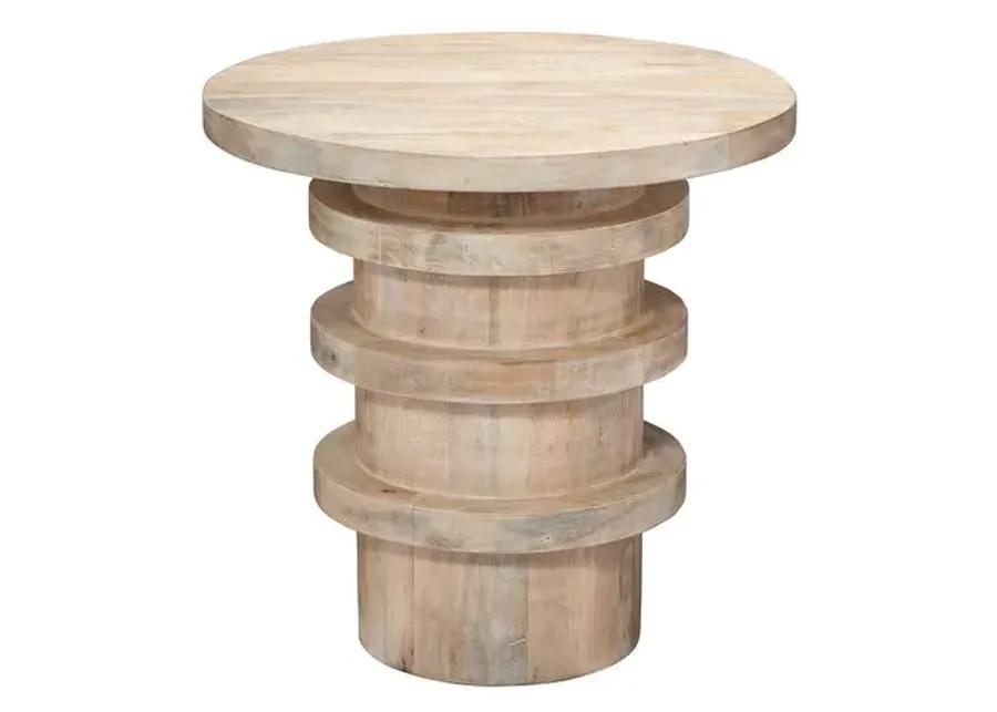 Revolve Wood Side Table - Jamie Young Co. - White