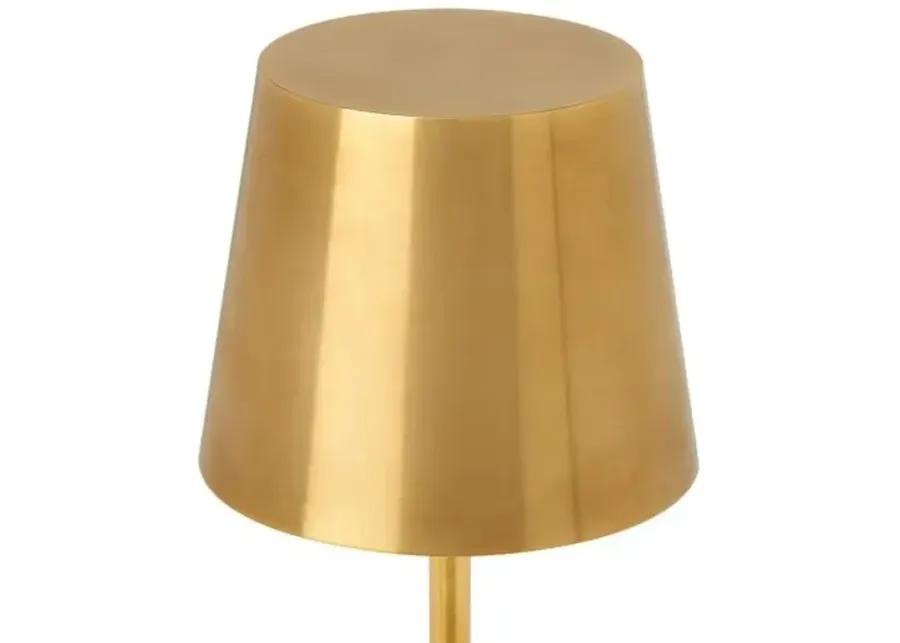 Visual Comfort - Nevis Indoor/Outdoor Accent Rechargeable Table Lamp - Gold