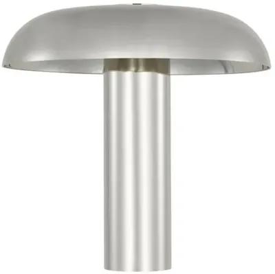 Visual Comfort - Louver Indoor/Outdoor Medium Table Lamp - Silver