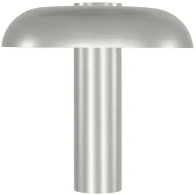 Visual Comfort - Louver Indoor/Outdoor Medium Table Lamp - Silver