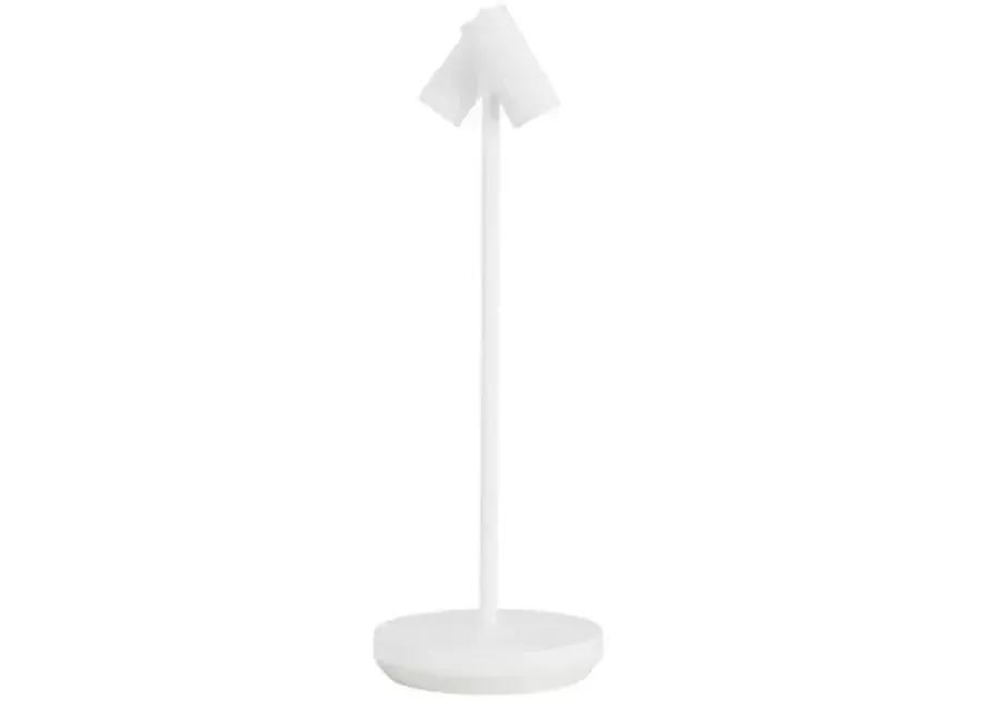 Visual Comfort - Doppia Indoor/Outdoor Accent Rechargeable Table Lamp - White