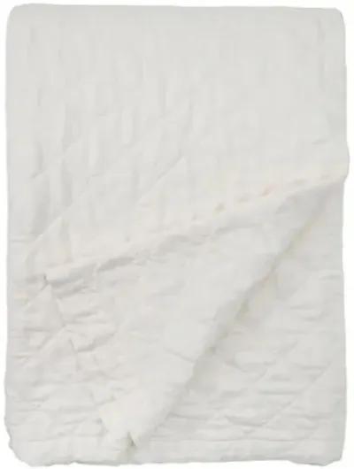 Monaco Bamboo Sateen Coverlet - Pom Pom at Home - Ivory