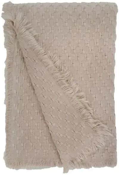 Delphine Oversized Throw - Pom Pom at Home - Brown