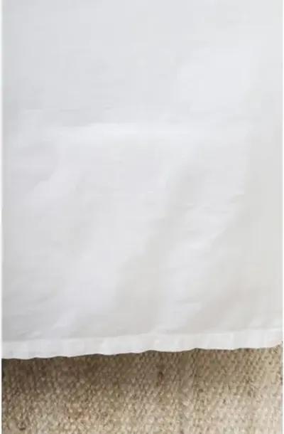 Paneled Crinkled Cotton Bedskirt - Pom Pom at Home - White