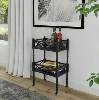 Kerry 2-Tier Bar Cart - Black