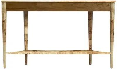 Fletcher Demilune Console Table - Brown