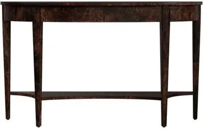 Fletcher Demilune Console Table - Brown