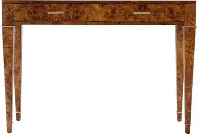 Norman Burl 2-Drawer 45" Console Table - Brown