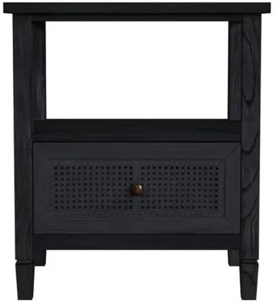 Myrtle 1-Drawer Cane Nightstand