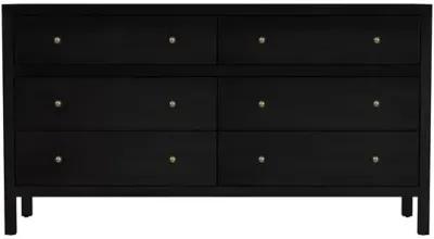 Charlie 6-Drawer Dresser - Brown