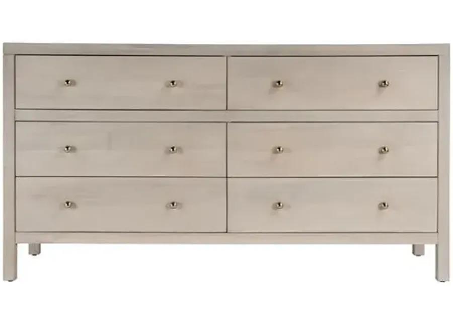 Charlie 6-Drawer Dresser - Beige