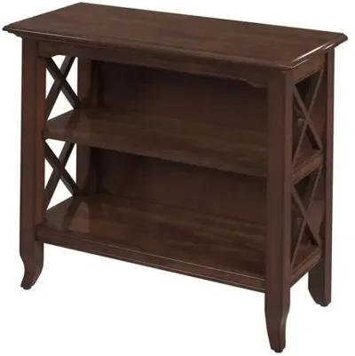 Agnes 32"W Bookcase - Brown