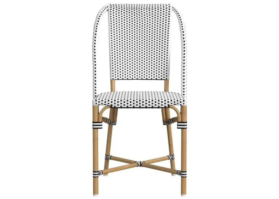 Kye Rattan Outdoor Dining Chair - White