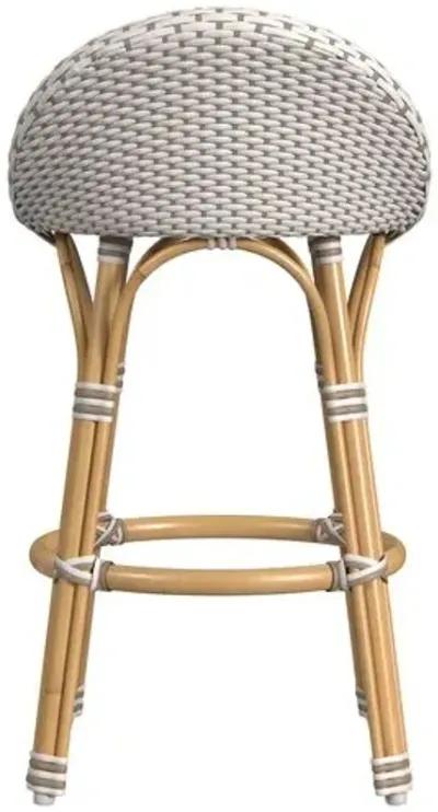 Kye Rattan Outdoor Low Back Counter Stool