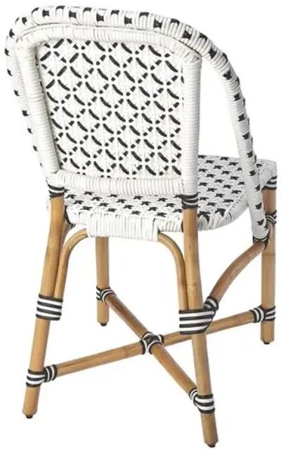 Cape Rattan Side Chair - Black