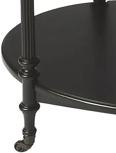 Rachel 2-Tier Bar Cart - Handcrafted - Black