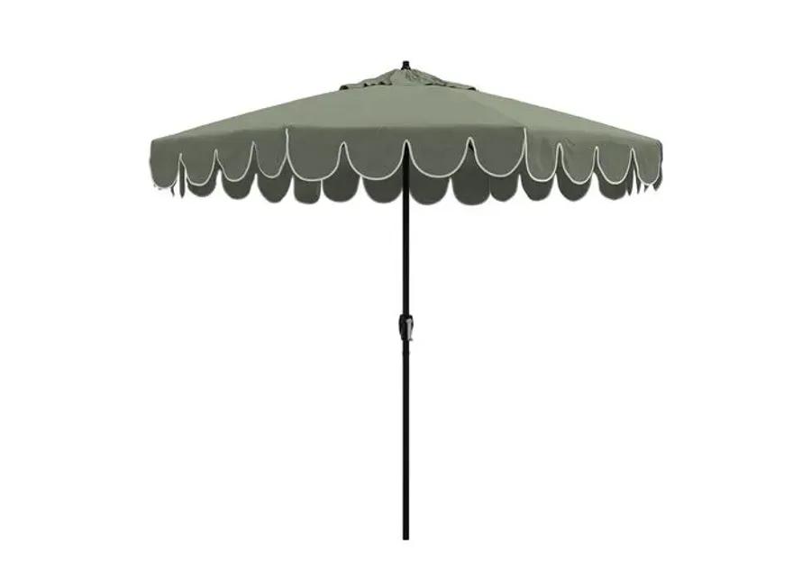 Phoebe Scallop Edge Patio Umbrella - Cast Sage - Green