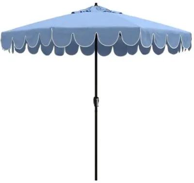 Phoebe Scallop Edge Patio Umbrella - Cast Ocean - Blue