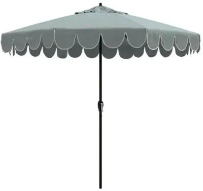 Phoebe Scallop Edge Patio Umbrella - Cast Mist - Blue