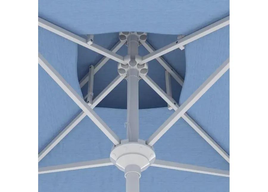 Ripple Two Tier Square Patio Umbrella - Blue