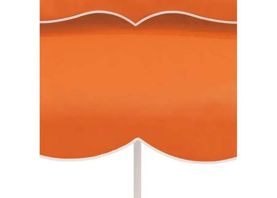 Ripple Two Tier Square Patio Umbrella - Orange