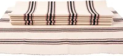 Siafu Home - Set of 4 Mistari Striped Placemats - White - Powered by People