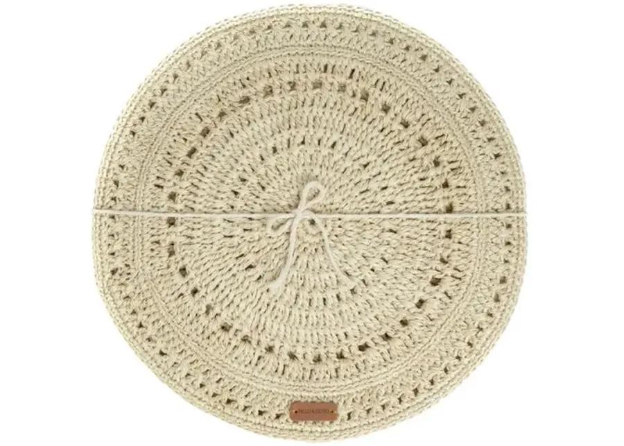 Tallo de Olivo - Set of 4 Fique Pacific Placemats - Beige - Powered by People