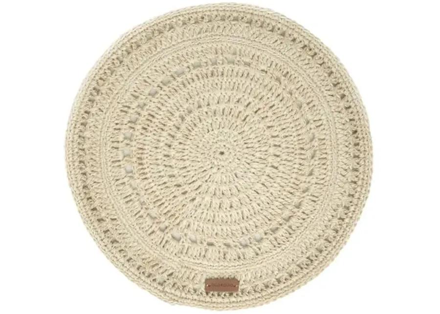 Tallo de Olivo - Set of 4 Fique Pacific Placemats - Beige - Powered by People