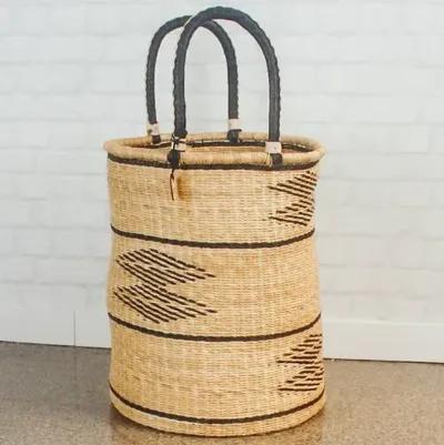 Big Blue Moma - Bolga Baskets - Powered by People - Black