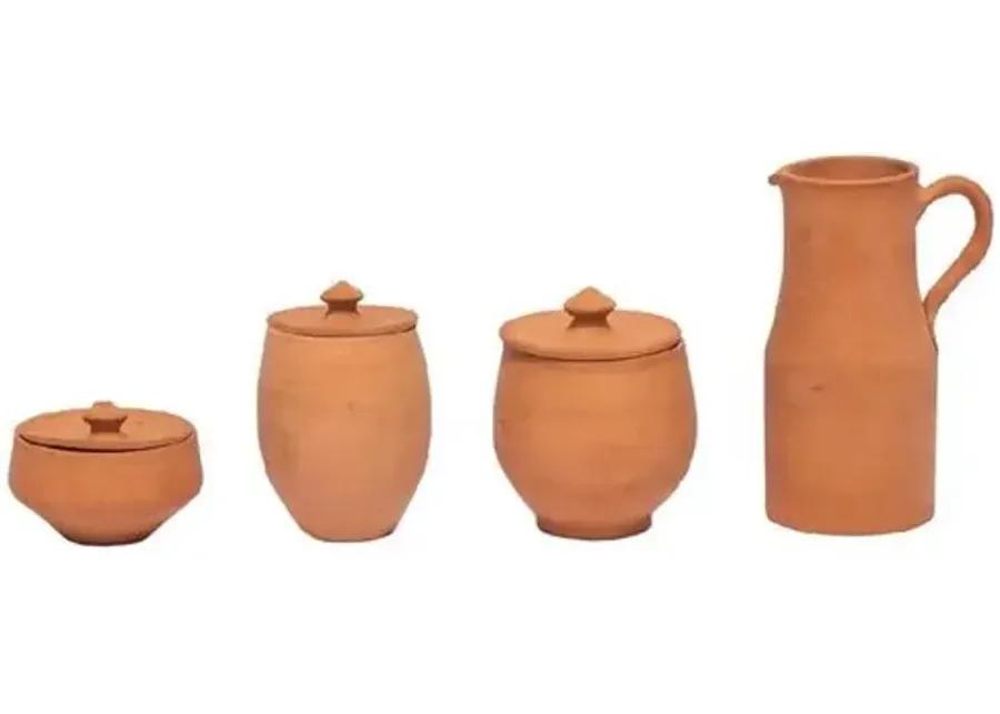 Alcantara Frederic - Artisanal Terracotta Pot with Lid - Powered by People - Brown