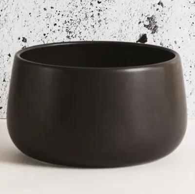 Gharyan Stoneware - Stoneware Serving Bowl - Powered by People - Black