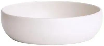 Gharyan Stoneware - Shallow Stoneware Serving Bowl - Powered by People - White