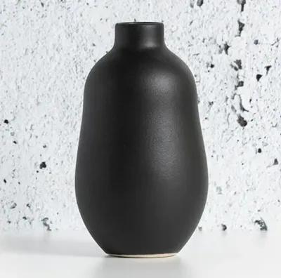 Gharyan Stoneware - Stoneware Vase - Powered by People - Black