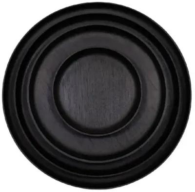 Chechen Wood Design - Rosa Morada Wooden Small Plate - Powered by People - Black