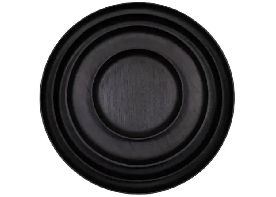 Chechen Wood Design - Rosa Morada Wooden Small Plate - Powered by People - Black