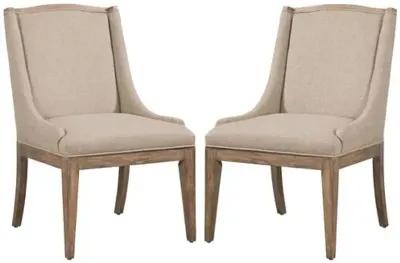 Set of 2 Carlisle Parsons Dining Chairs - Beige