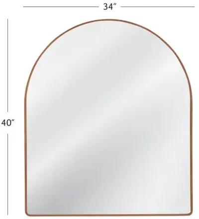 Merritt Arched Mantel Mirror - Brown