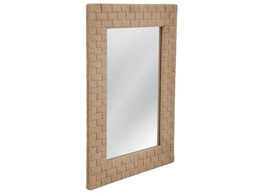 Bexhill Rope Wall Mirror - Brown