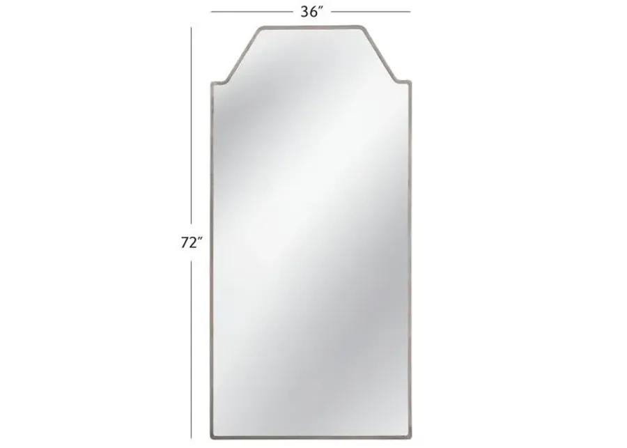 Sylvia Floor Mirror - Silver Leaf